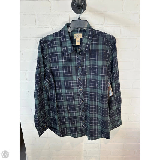Top Long Sleeve By Clothes Mentor In Blue & Green, Size: Xl