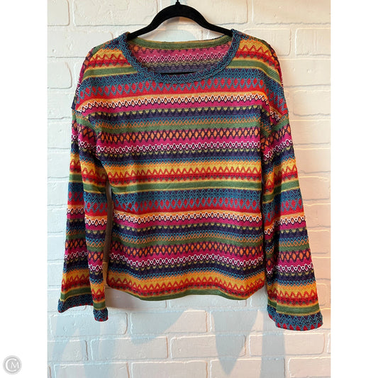 Top Long Sleeve By Cme In Multi-colored, Size: S