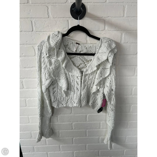 Sweater Cardigan By Free People In White, Size: S