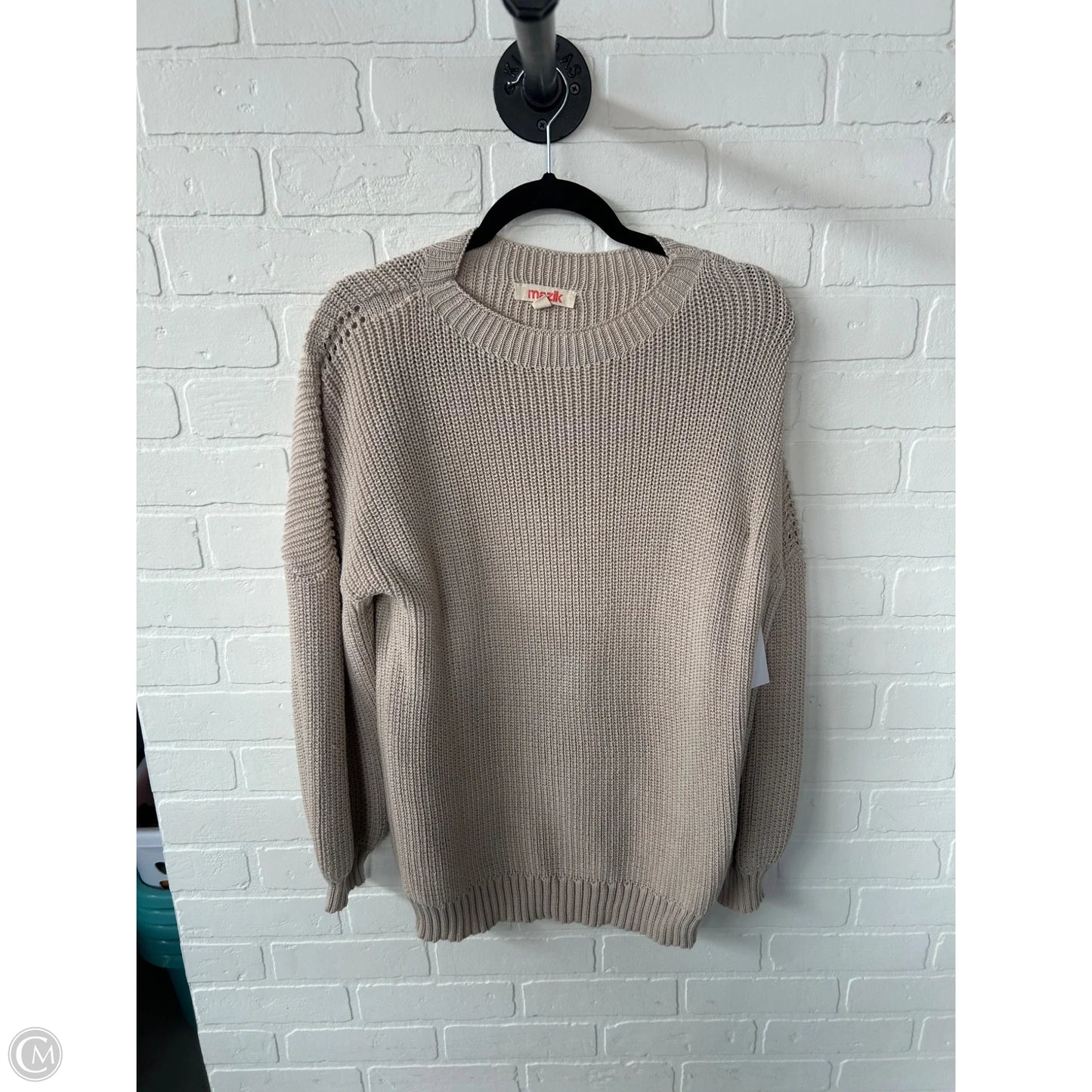 Sweater By Clothes Mentor In Tan, Size: S