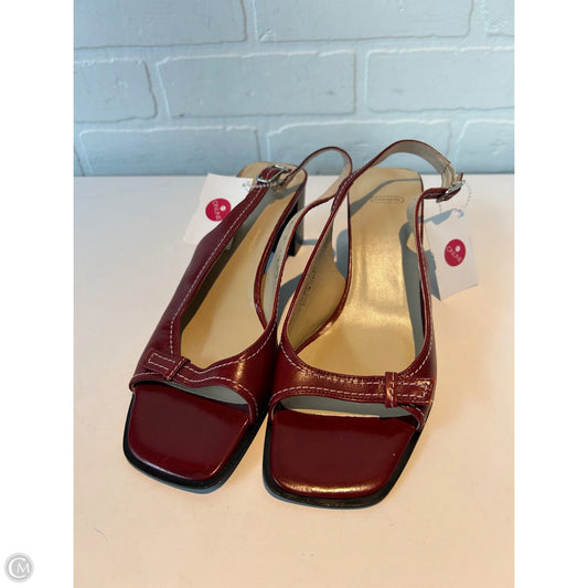 Sandals Designer By Coach In Red, Size: 6.5