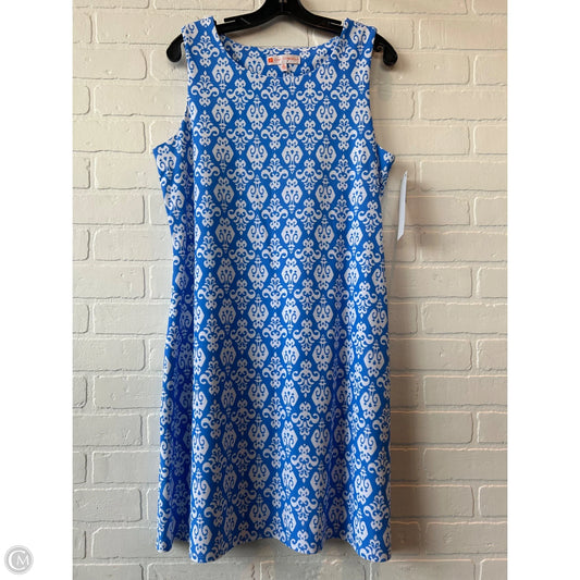 Dress Casual Short By Jude Connally In Blue & White, Size: Xl