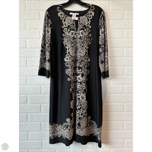 Dress Work By Studio 1 In Black & Cream, Size: L