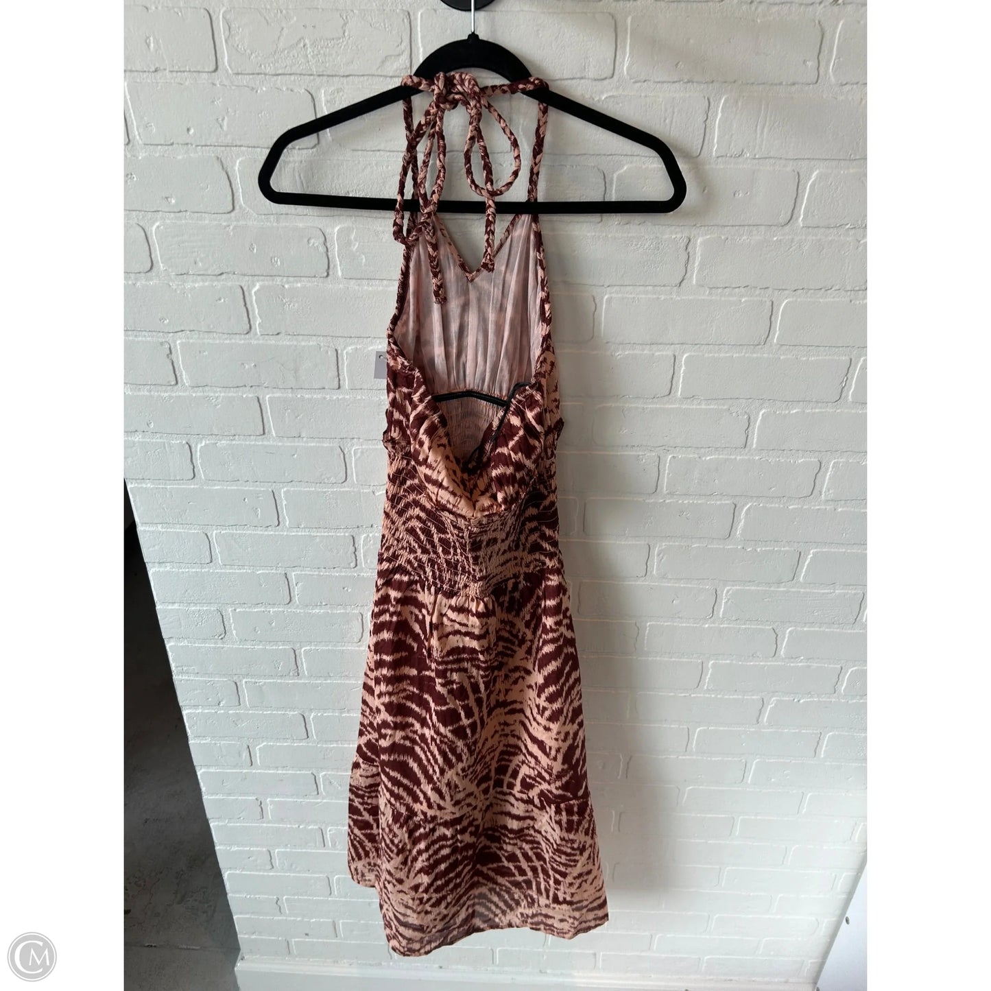 Dress Casual Midi By Venus In Brown & Tan, Size: S