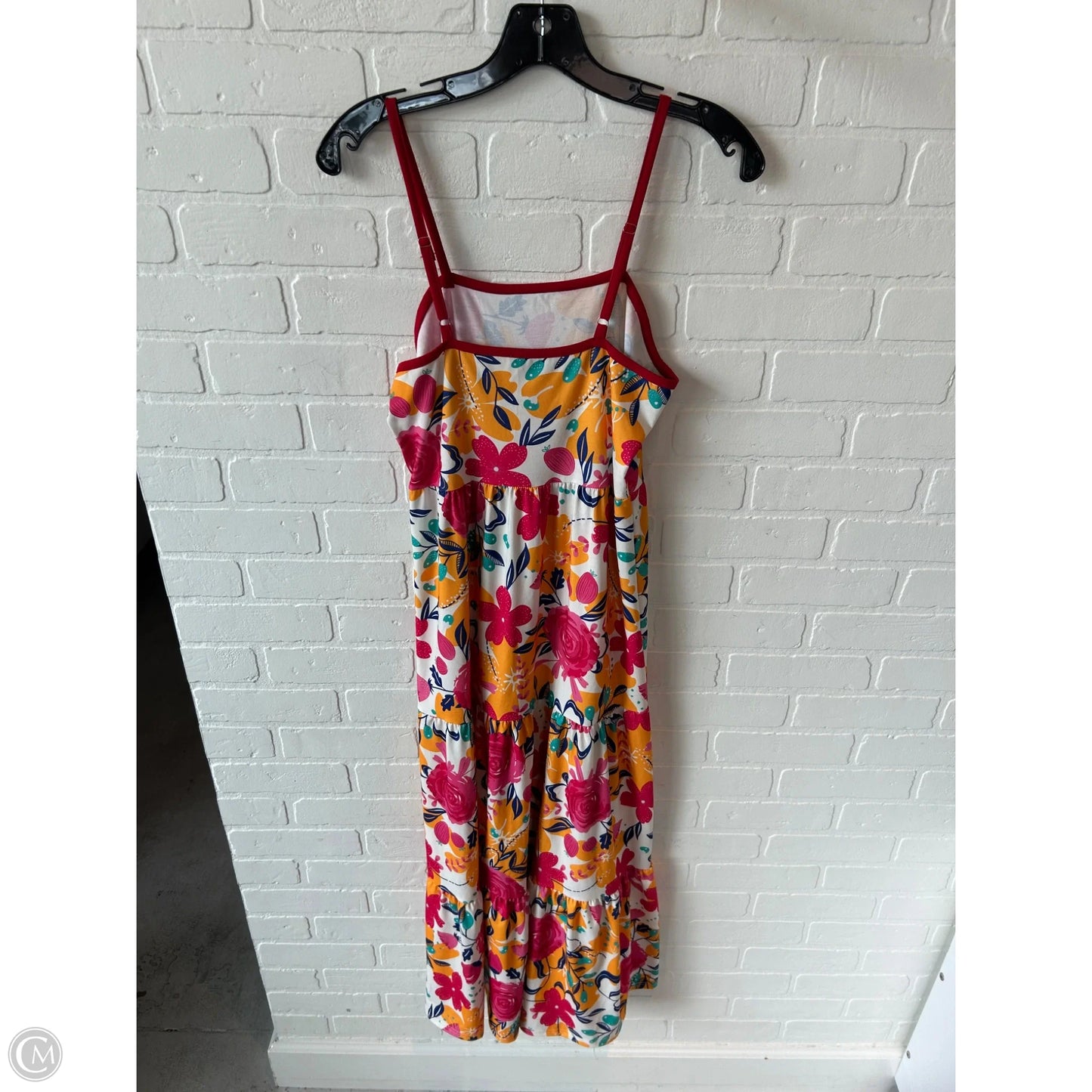 Dress Casual Maxi By IZURIA In Red & Yellow, Size: S