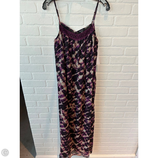 Dress Casual Maxi By Venus In Black & Purple, Size: S
