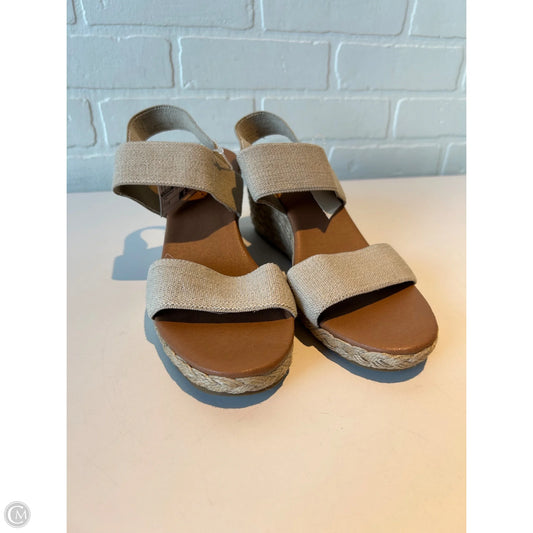 Sandals Heels Wedge By Tommy Bahama In Tan, Size: 9