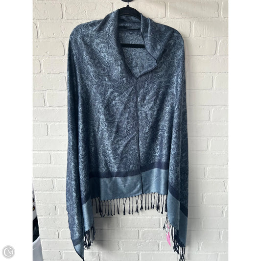 Shawl By Clothes Mentor In Blue, Size: Osfm