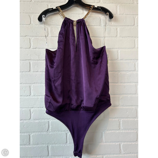 Bodysuit By Bebe In Gold & Purple, Size: M