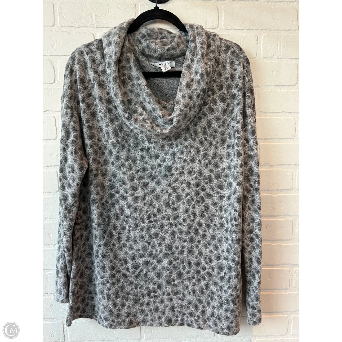 Top Long Sleeve By White House Black Market In Grey, Size: M