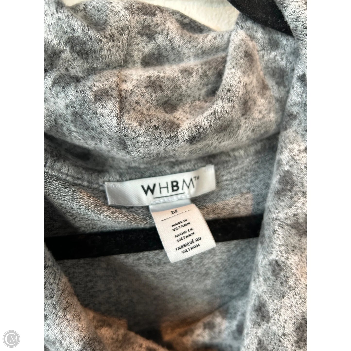Top Long Sleeve By White House Black Market In Grey, Size: M