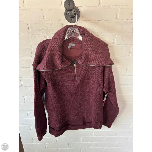 Athletic Sweatshirt Collar By Sweaty Betty In Maroon, Size: S