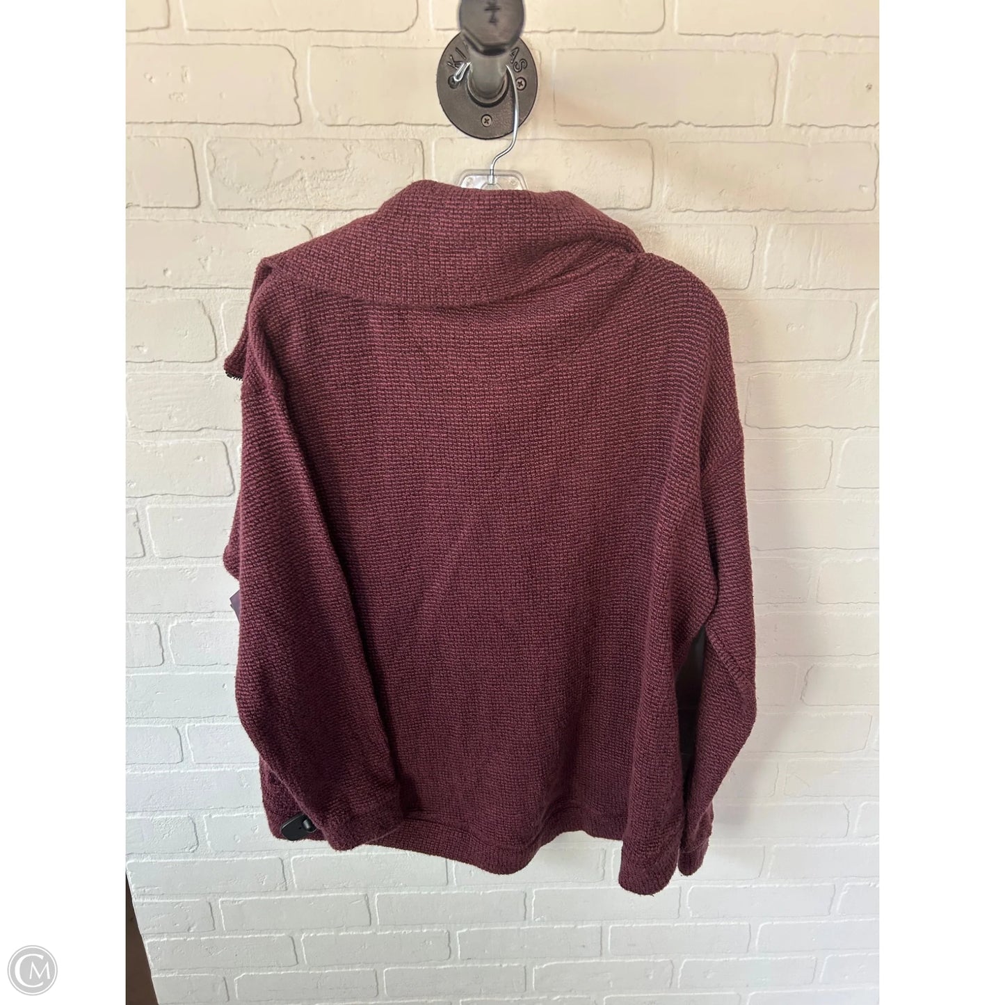 Athletic Sweatshirt Collar By Sweaty Betty In Maroon, Size: S
