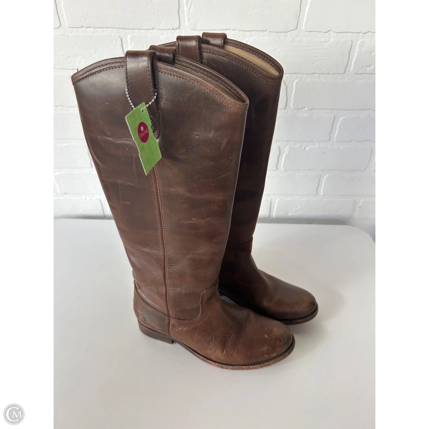 Boots Designer By Frye In Brown, Size: 6