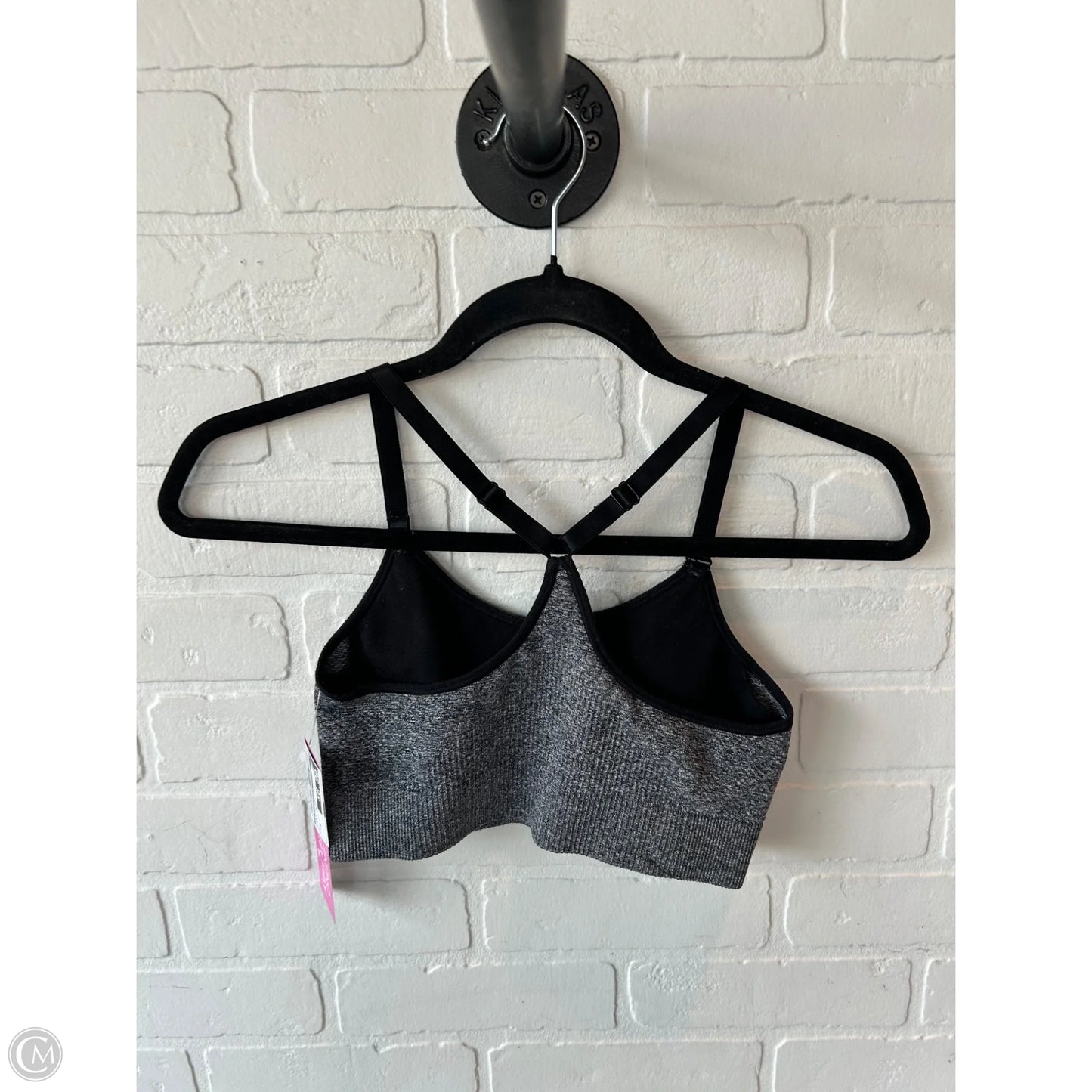 Athletic Bra By C9 By Champion In Black & Grey, Size: M