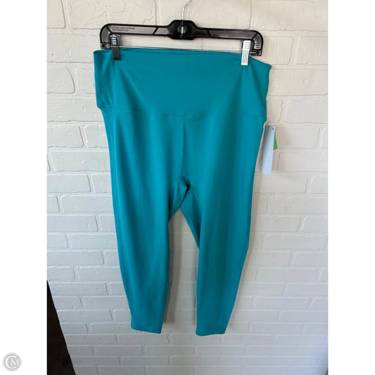Athletic Leggings By Zenana Outfitters In Blue, Size: 20