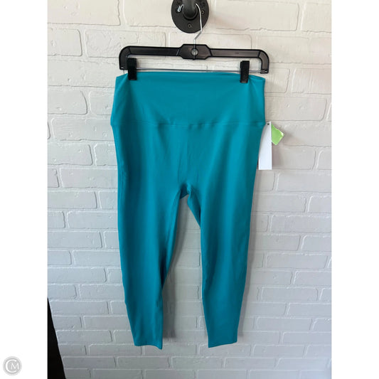 Athletic Leggings By Zenana Outfitters In Blue, Size: 18