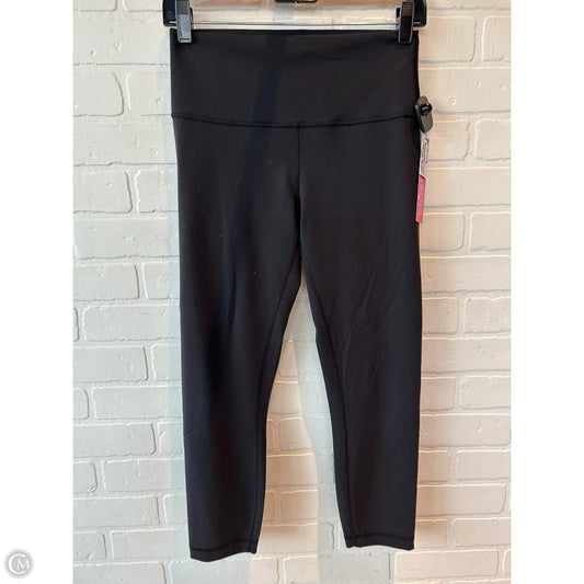 Athletic Capris By Lululemon In Black & Blue, Size: 8