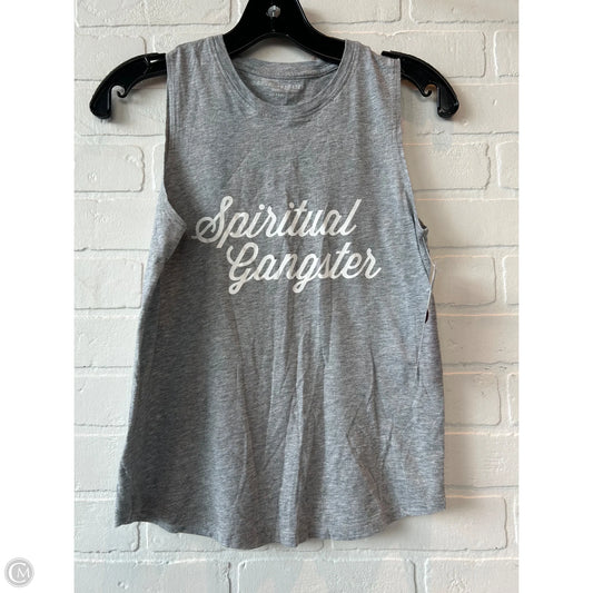 Athletic Tank Top By Spiritual Gangster In Grey, Size: S