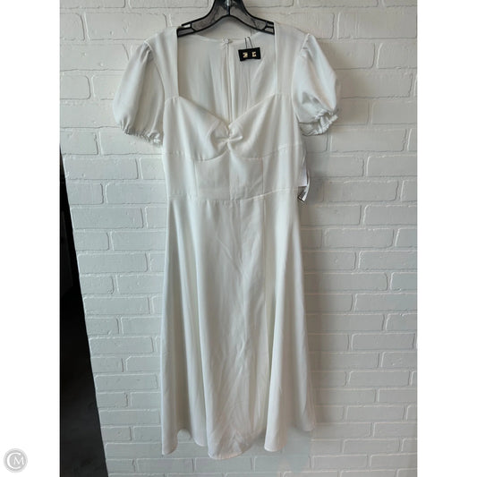 Dress Party Midi By Alexia Admor In Ivory, Size: S