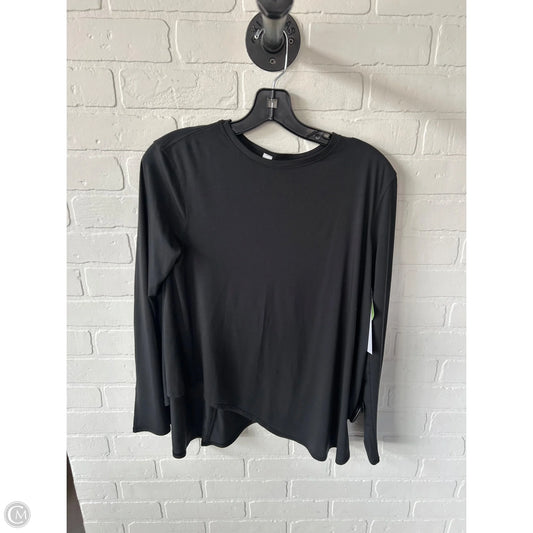 Athletic Top Long Sleeve Crewneck By Lululemon In Black, Size: S