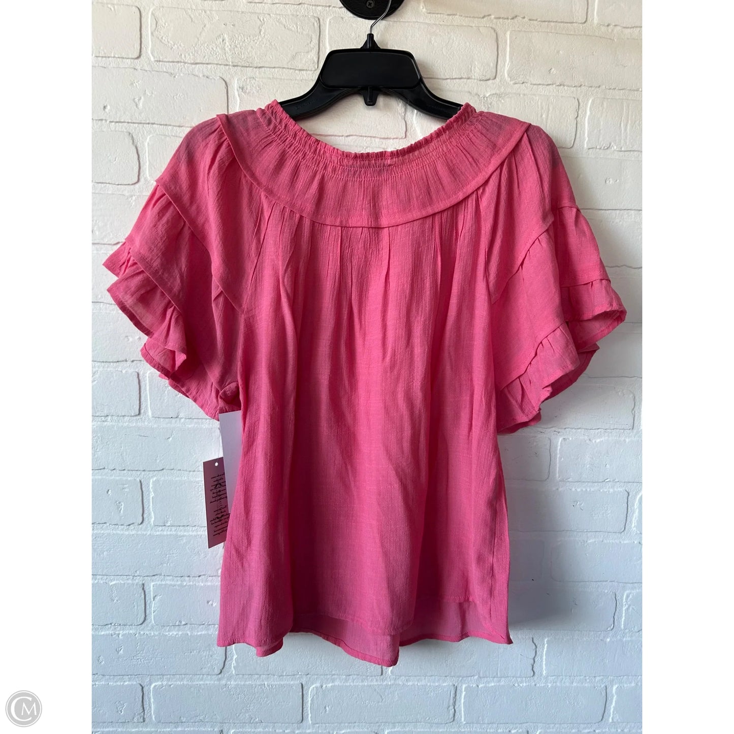 Top Short Sleeve By Nanette By Nanette Lepore In Pink, Size: S