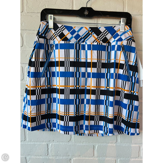 Athletic Skort By Tail In Blue & White, Size: 6