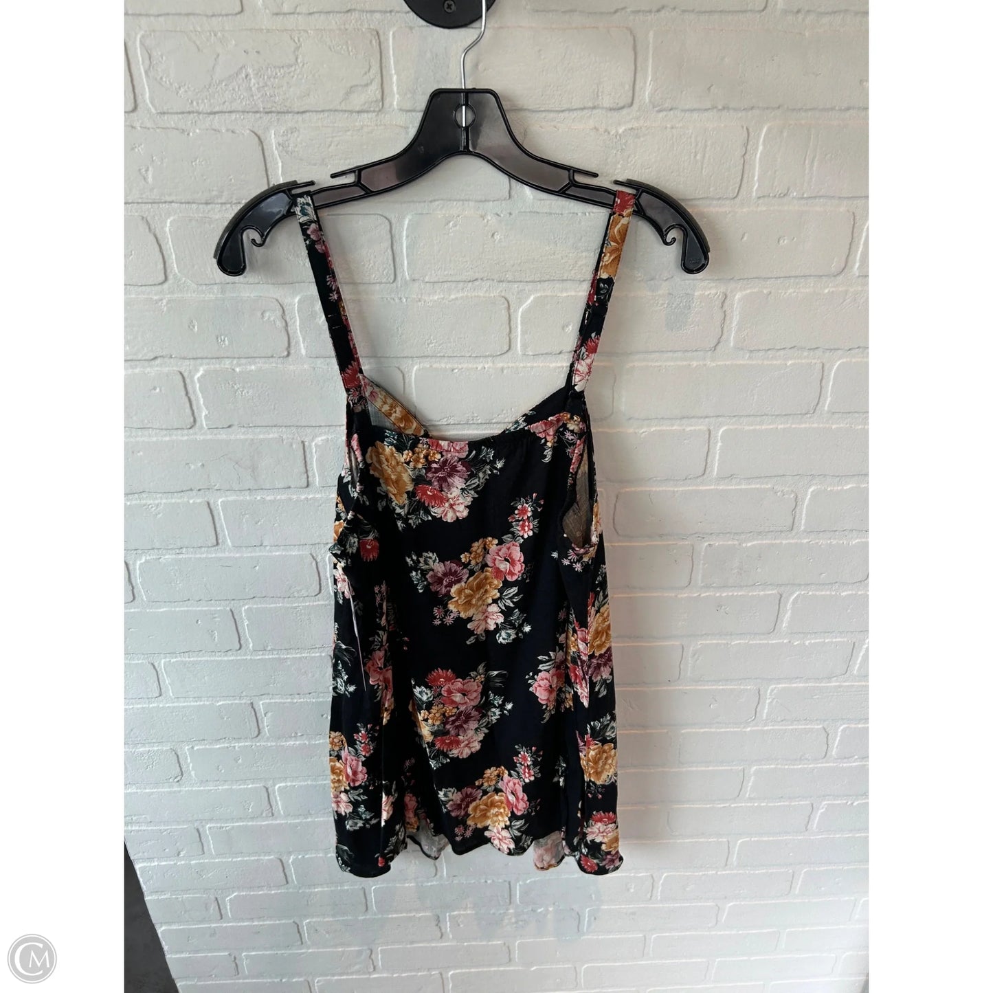 Top Sleeveless By Torrid In Black & Yellow, Size: 1x
