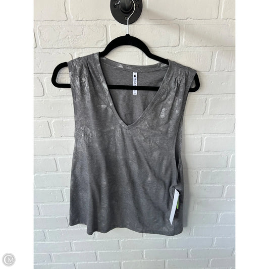 Athletic Tank Top By Fabletics In Grey, Size: M