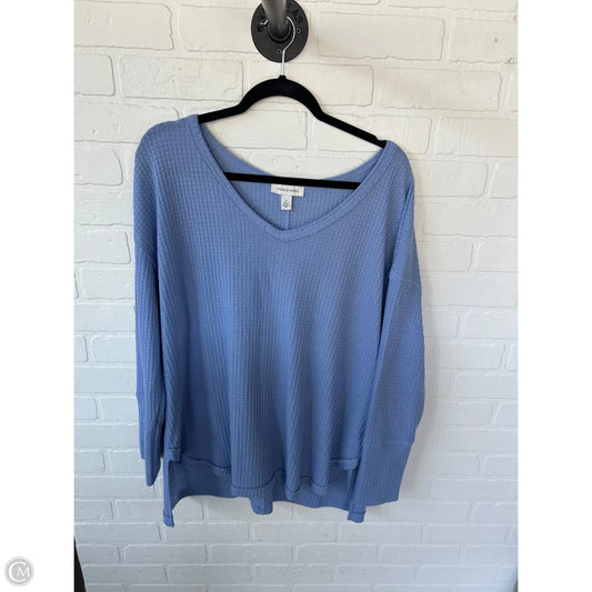 Top Long Sleeve By Vintage America In Blue, Size: Xl