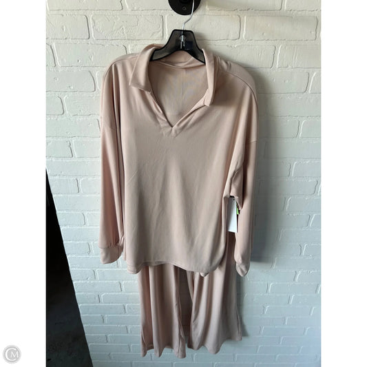 Pants Set 2pc By Cme In Tan, Size: Xl