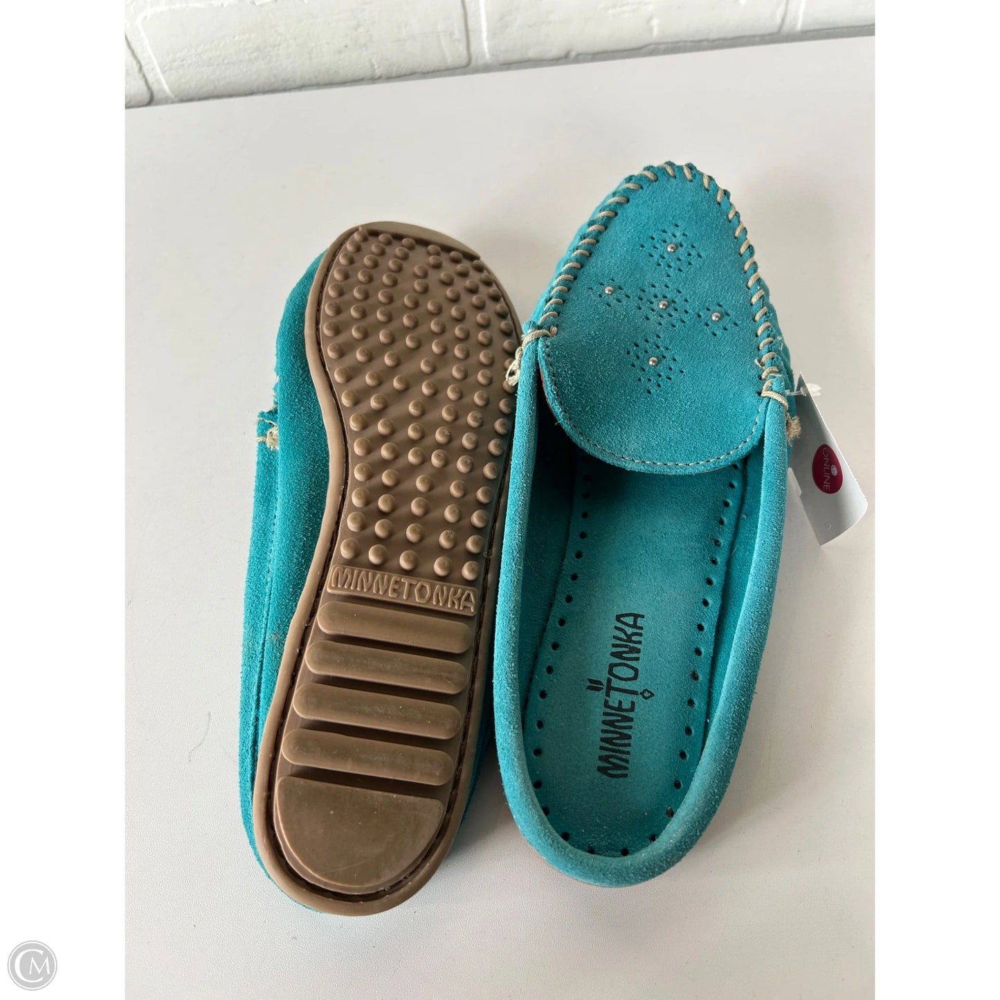 Shoes Flats By Minnetonka In Blue, Size: 11