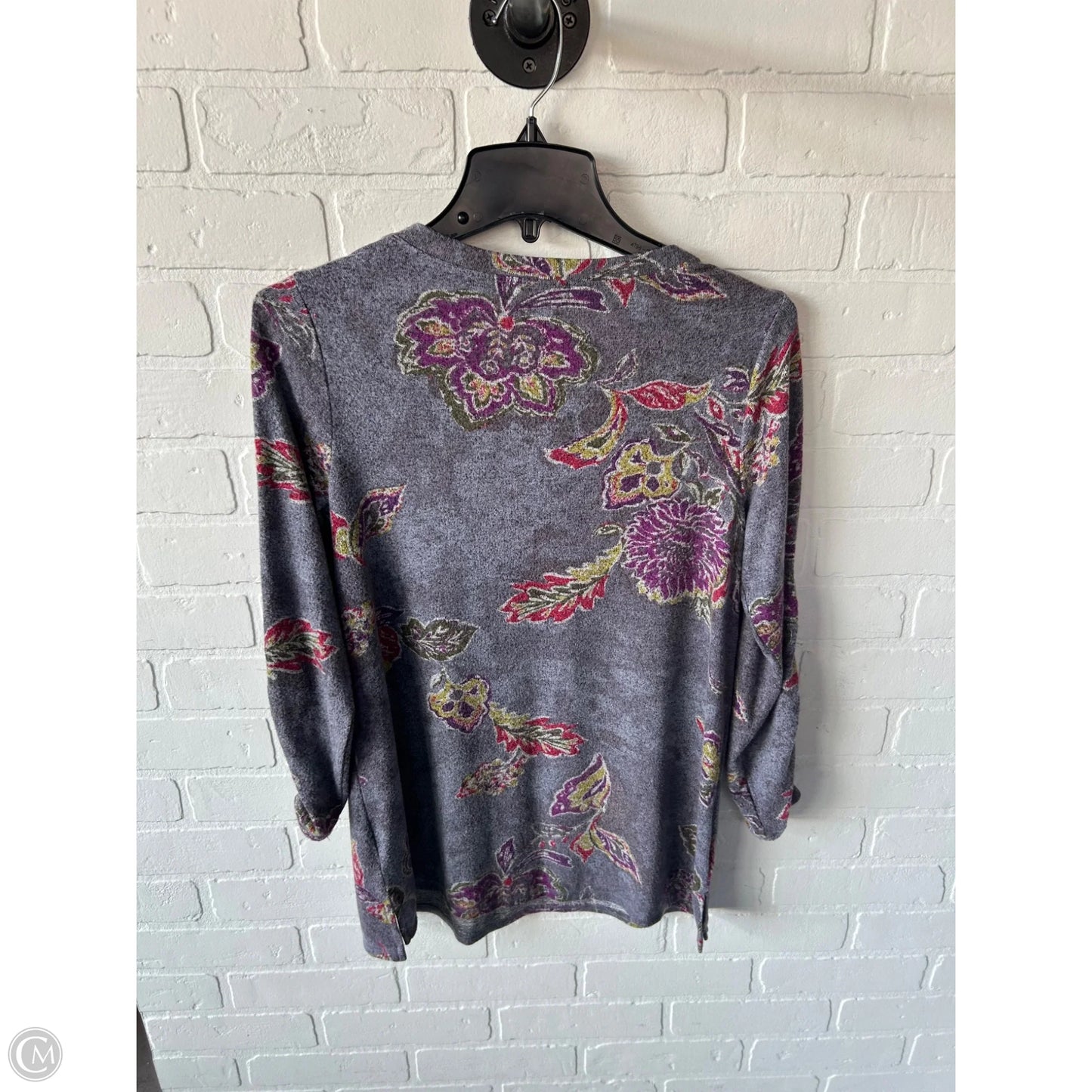 Top Long Sleeve By Habitat In Purple & Red, Size: Xs