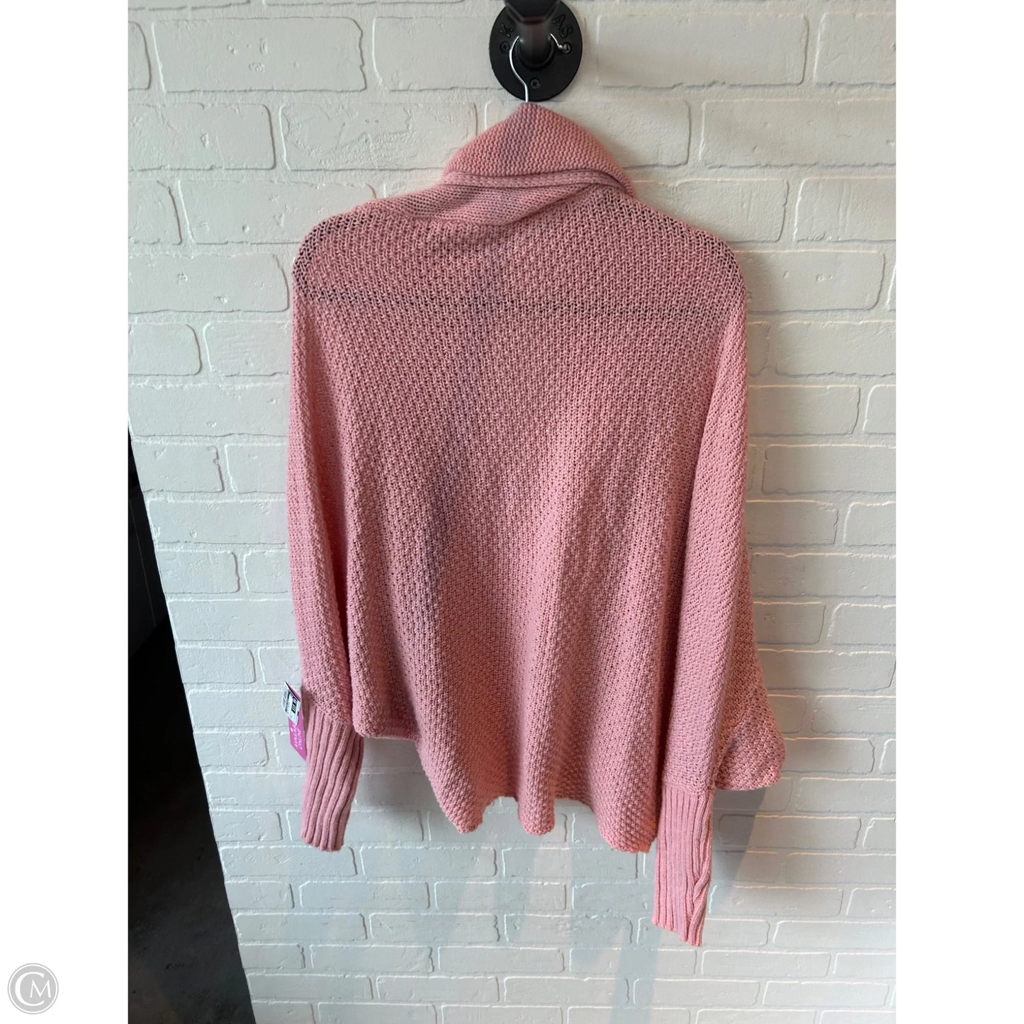 Sweater Cardigan By Clothes Mentor In Pink, Size: M