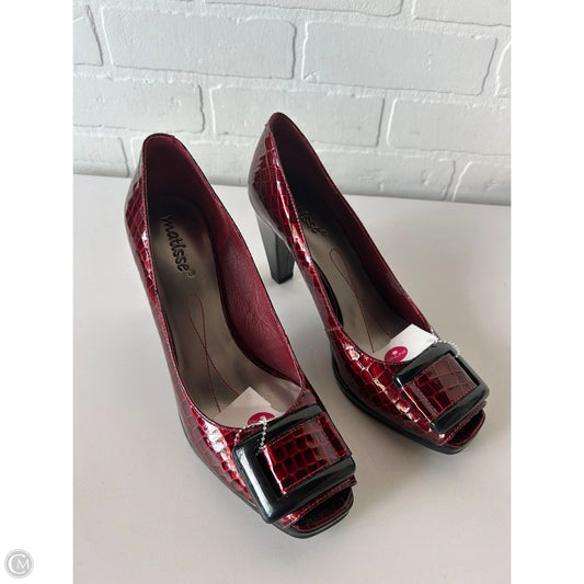 Shoes Heels Block By Matisse In Black & Red, Size: 10