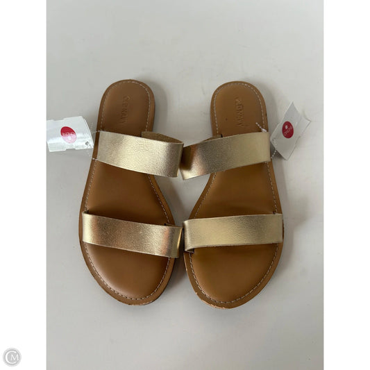 Sandals Flats By Old Navy In Gold, Size: 7