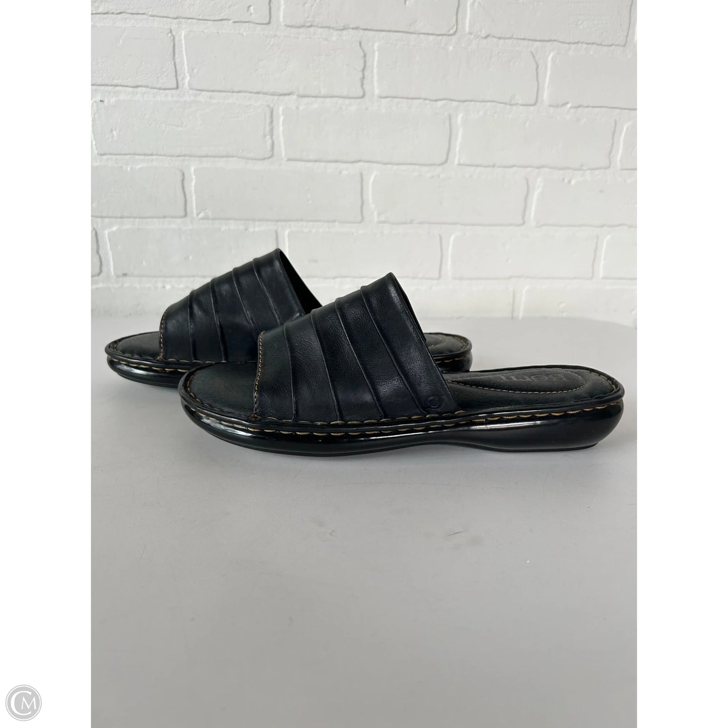 Sandals Flats By Born In Black, Size: 11