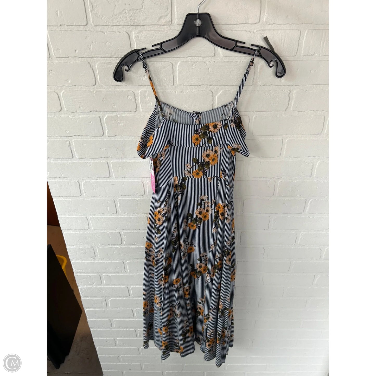 Dress Casual Maxi By Cme In Blue & White, Size: S