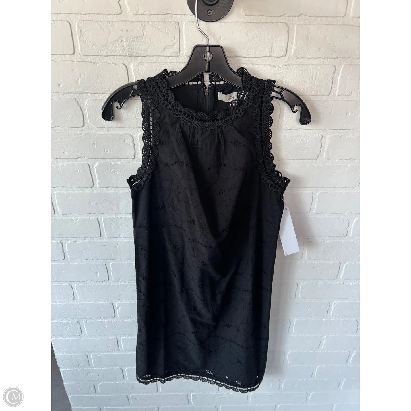 Dress Casual Midi By Loft In Black, Size: Xsp