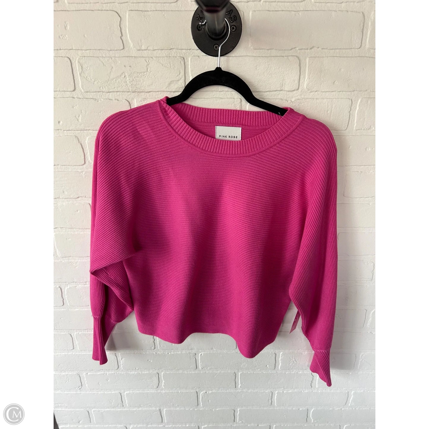 Sweater By Pink Rose In Pink, Size: L