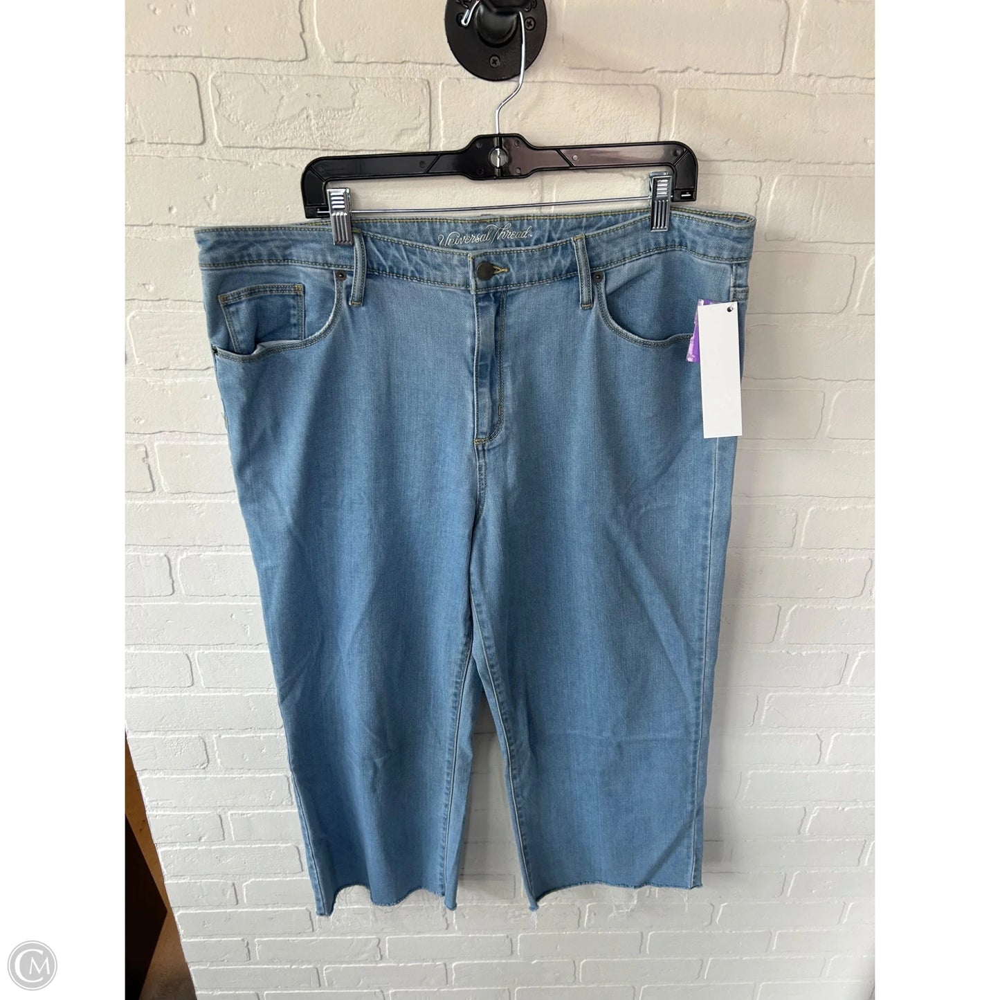 Jeans Straight By Universal Thread In Blue Denim, Size: 18