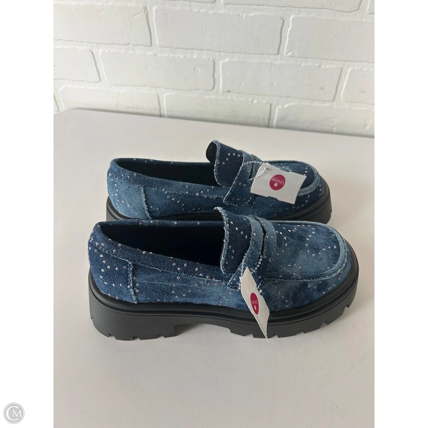 Shoes Athletic By Clothes Mentor In Blue Denim, Size: 9.5
