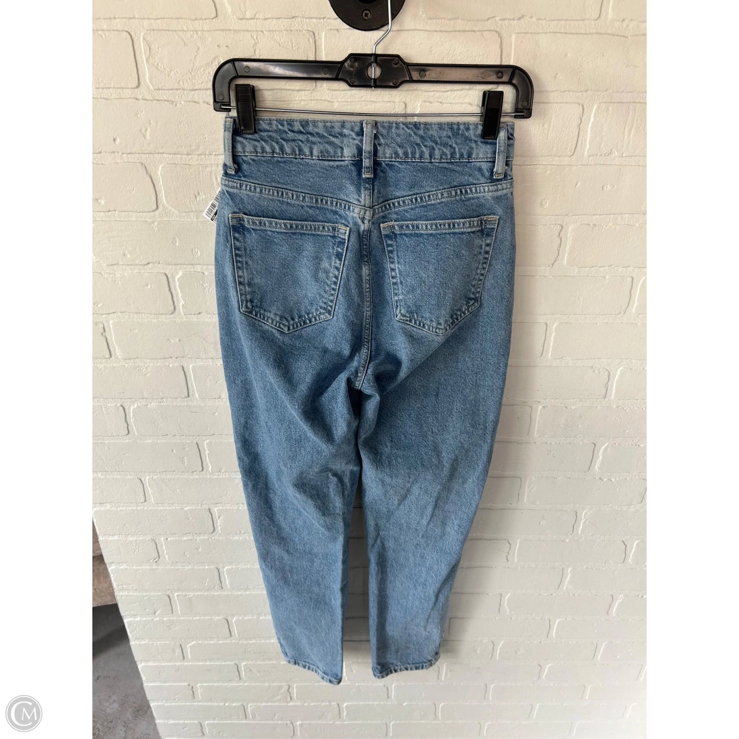 Jeans Straight By H&m In Blue Denim, Size: 2