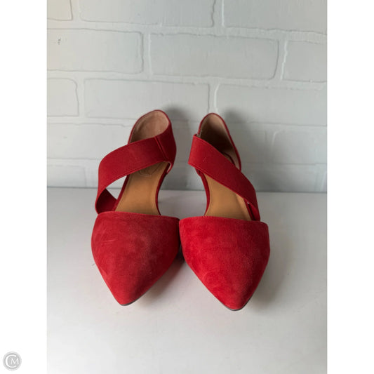 Sandals Heels Kitten By Corso Como In Red, Size: 7.5