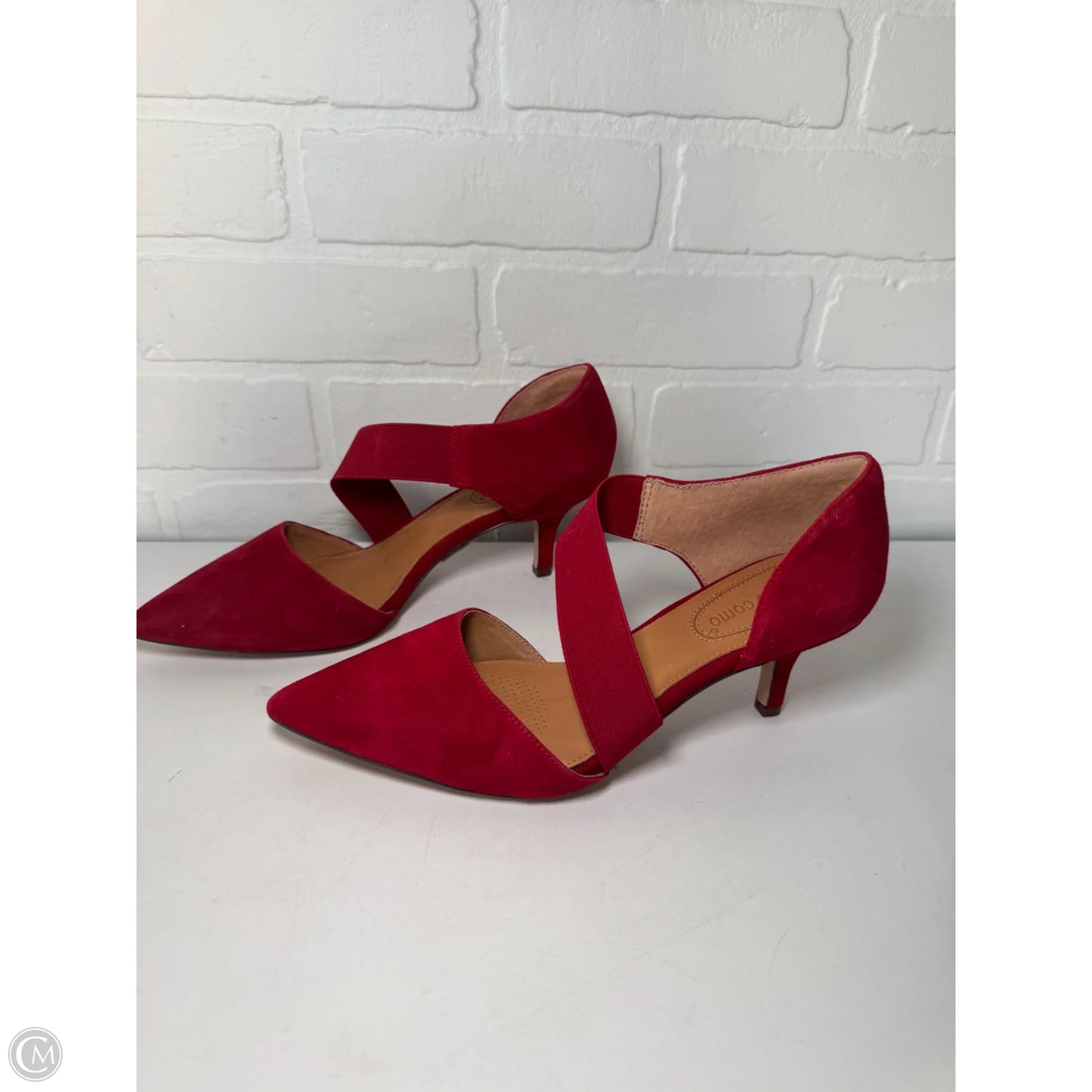 Sandals Heels Kitten By Corso Como In Red, Size: 7.5