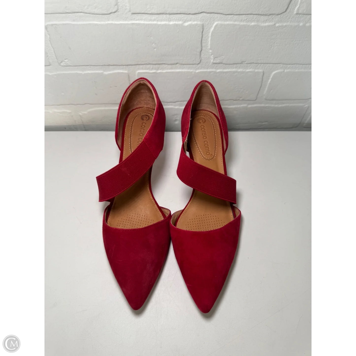 Sandals Heels Kitten By Corso Como In Red, Size: 7.5
