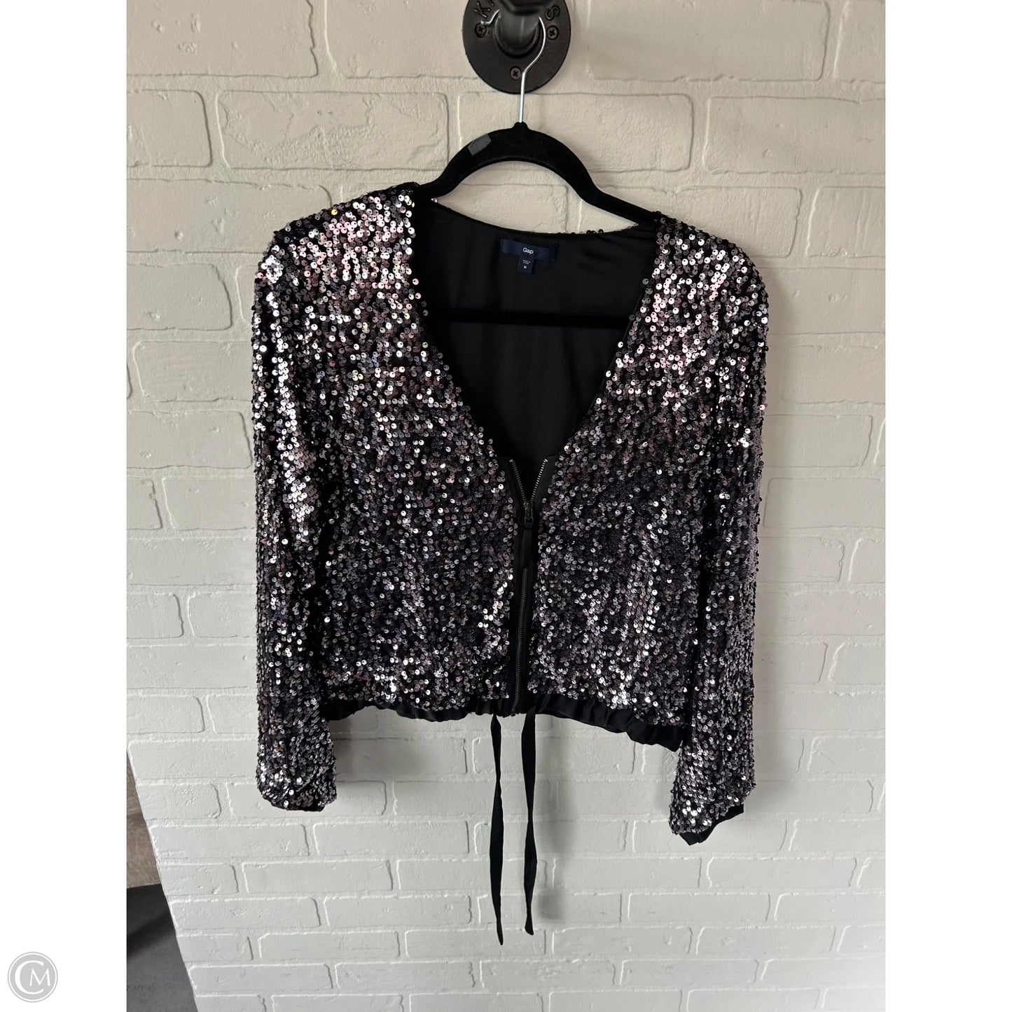 Jacket Other By Gap In Black & Purple, Size: M