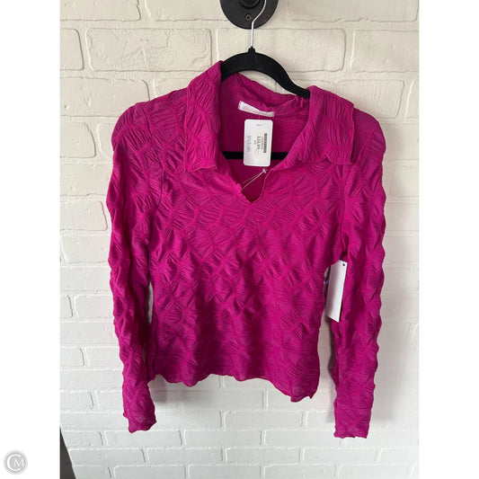 Top Long Sleeve By Ces Femme In Pink, Size: M