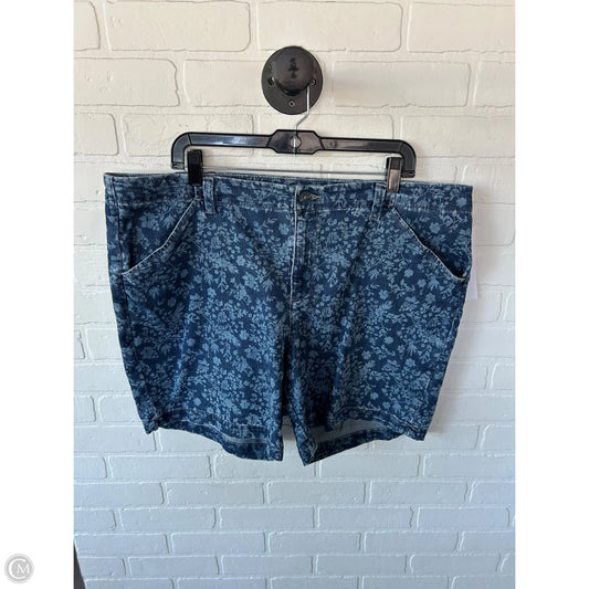 Shorts By Lee In Blue Denim, Size: 18