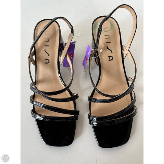 Sandals Heels Block By Unisa In Black, Size: 8
